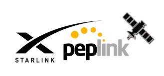 Peplink and Starlink combined partner logo